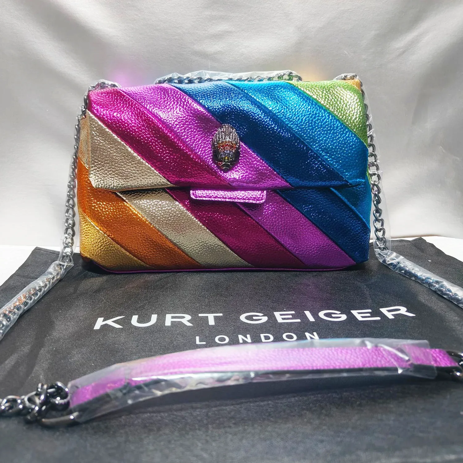 

Курт г Лондон, разноцветные Лоскутные сумки через плечо для женщин, британский бренд, дизайнерская женская сумка через плечо из искусственной кожи