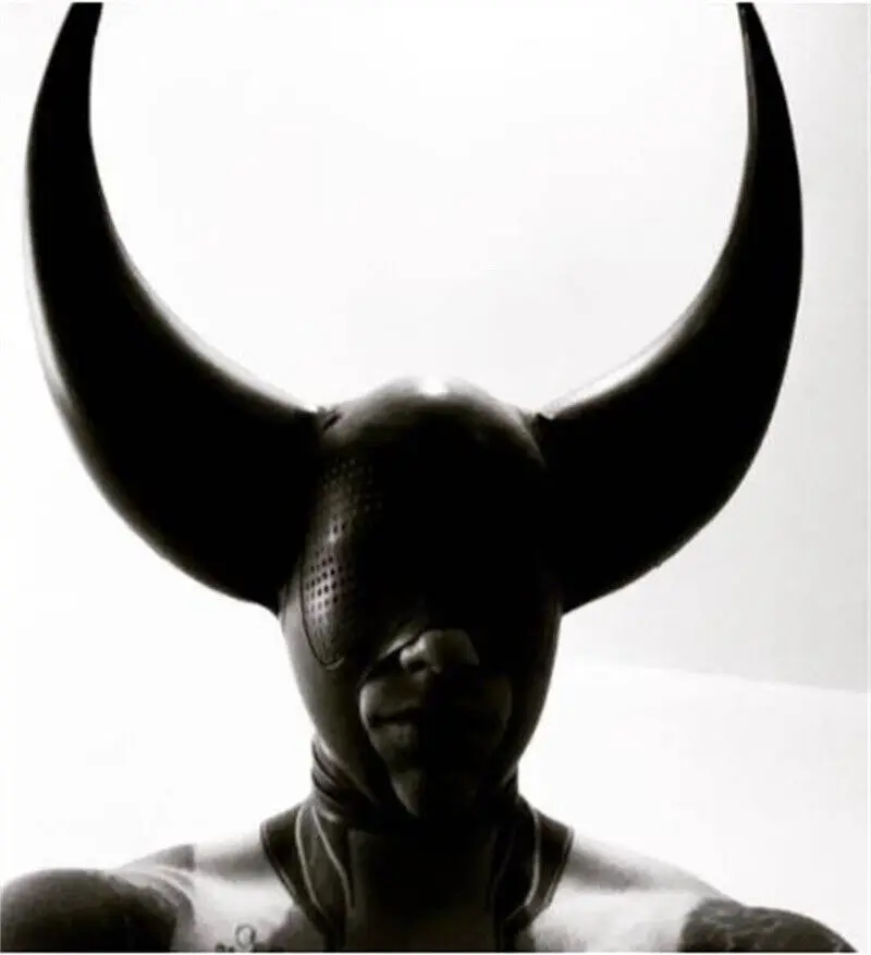 

Латексный надувной капюшон, маска, надувной Гудок с сеткой для глаз, капюшон для вечеринки и шоу