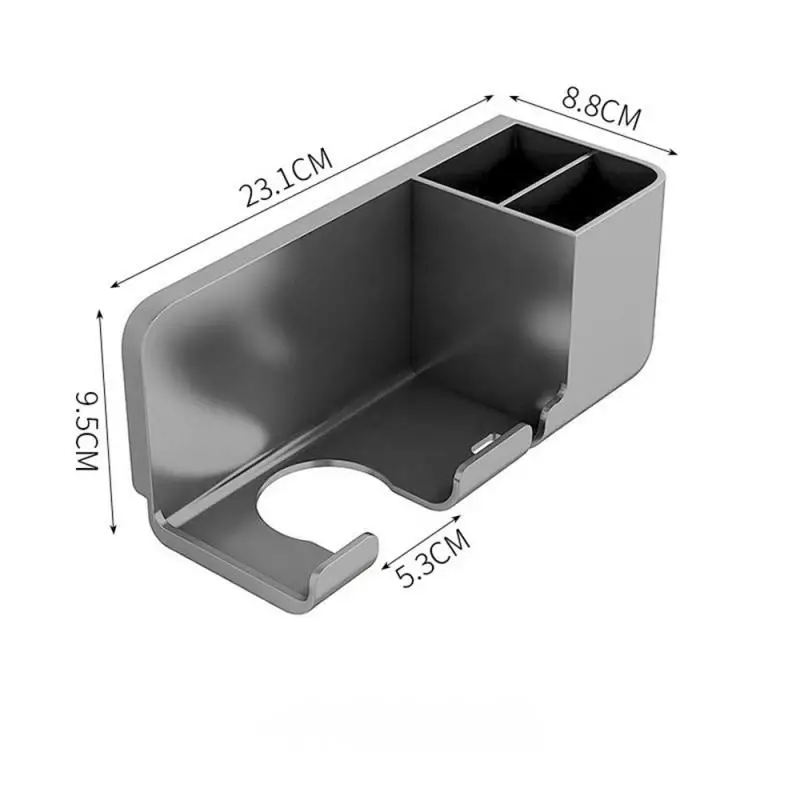 

Настенный держатель для сушилки, органайзер с полками для волос и выпрямителем, аксессуары для ванной комнаты