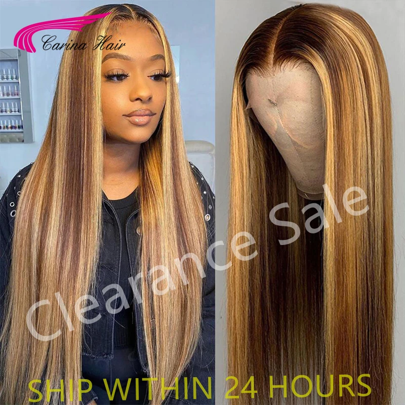 Хайлайтер #4/27 блонд цветные человеческие волосы кружевная часть продвижение