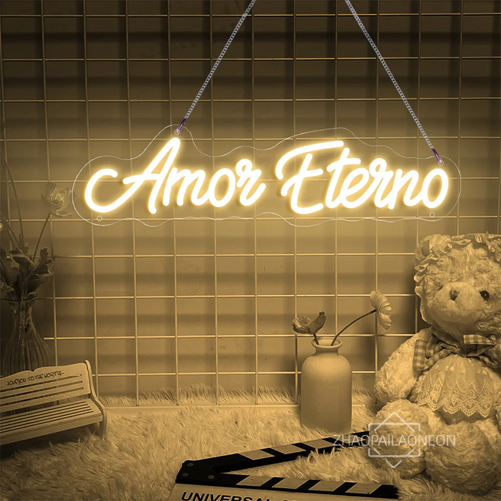 

USB неоновая светодиодная вывеска Amor Eterno