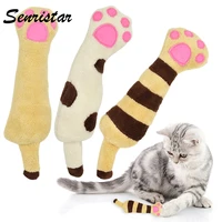 teeth grinding catnip cat toy funny interactive kitty toy plush interesting catnip pillow cat toy for kitten claw chew bite toys