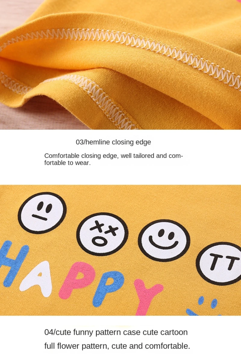 Cotton Kids Clothes Set Baby Boy Cartoon Long Sleeve Pajamas 1-6Y