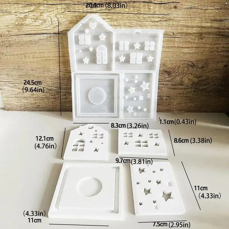 3D домашняя силиконовая форма для свечей Набор изготовления пластырей из смолы