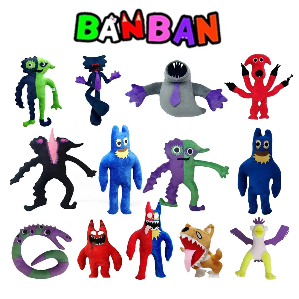 Плюшевый Банбан Сад Монстр Мягкая Игрушка Зеленый Красочный Джамбо Джош Подарок