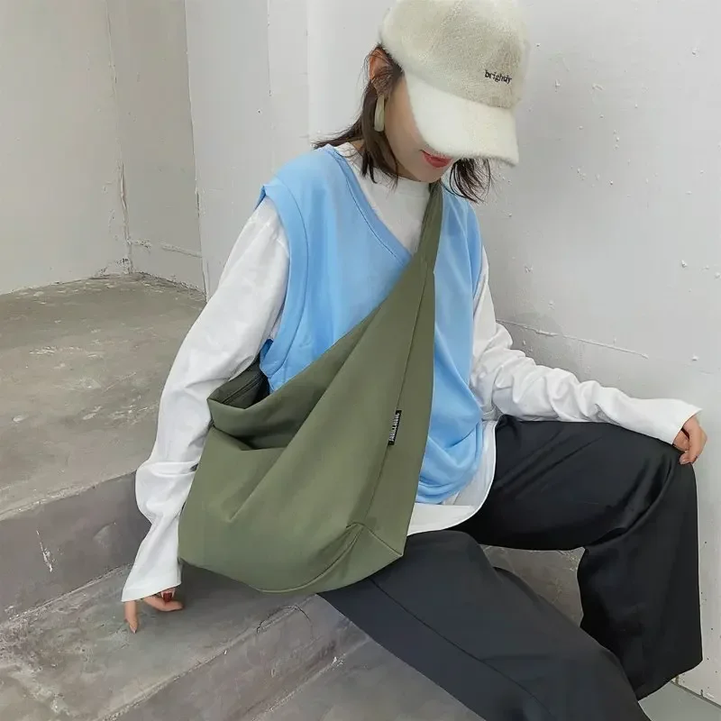 

Shoulder New Casual Color Solid Bags Women Bag 2023 Handbags Canvas Women Ladies Female Simple Totes Bag Wild Messenger