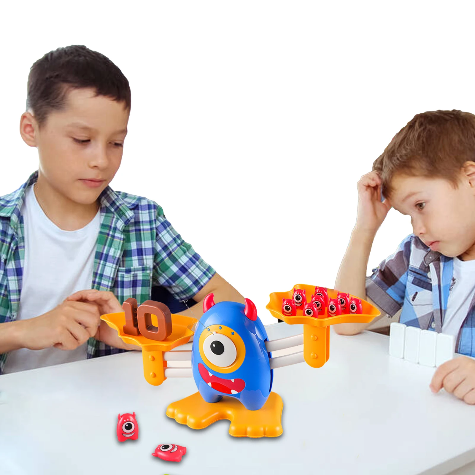 

Математическая игра для детей, игрушки для подсчета баланса, обучающая игрушка-монстр с числами, крутая математическая игра для мальчиков и...