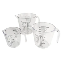 plastic measuring cup with scale for baking milk tea special breakfast milk juice measuring cup transparent cup
