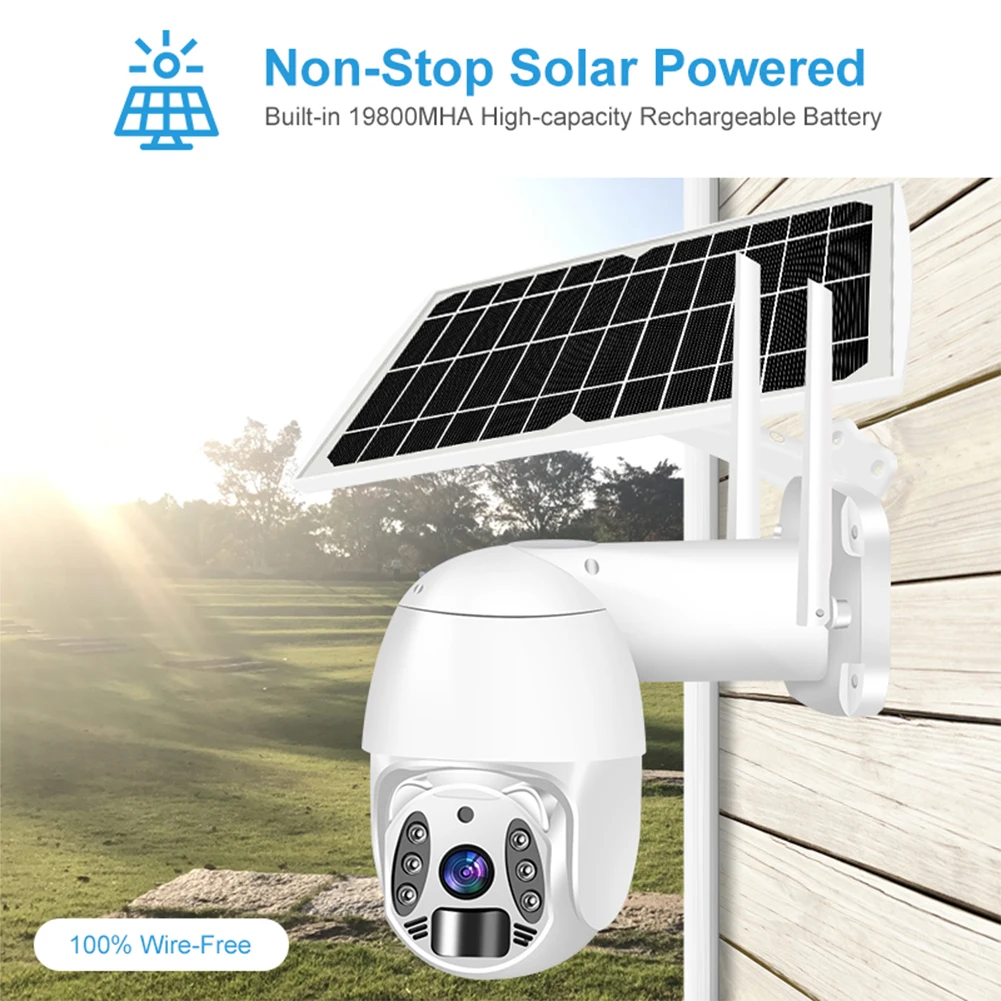 

Q6 Solar Camera Tuya APP 2.4G WIFI/Tuya 4G Outdoor Security Monitor Video Surveillance Security Monitor PIR Human Detection