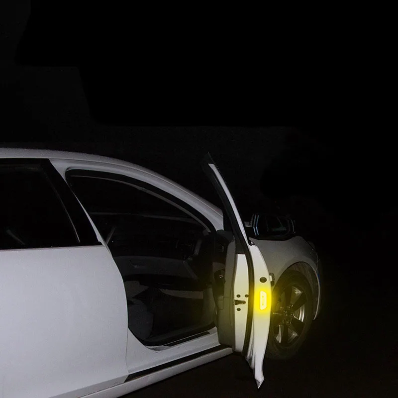 4 шт. светоотражающие наклейки на двери автомобиля