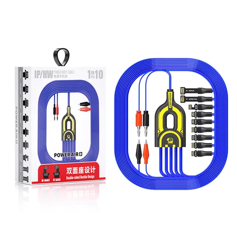 ‌ MECHANIC POWER AIR+ Кабель силового загрузчика 10 в 1: двусторонний порт для iPhone 8G-16PM Huawei Mate 30-60 5000+ Протестированный набор инструментов для ремонта