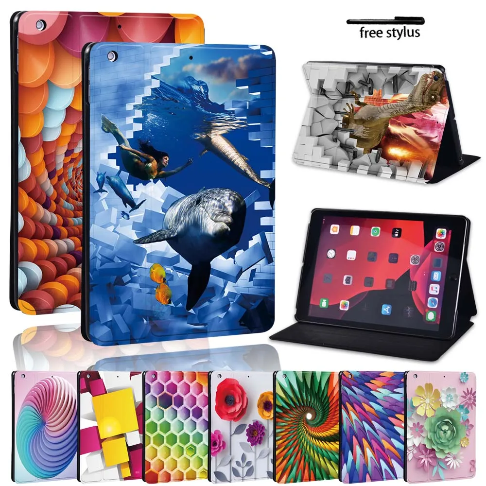 

Чехол для IPad 9-го поколения для Apple IPad 7/8/Mini 1 2 3 4 5 6/iPad 2/3/4/5th/6th/Air 2 3 4 5/iPad Pro 10,5 "11 кожаный чехол для планшета