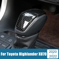 car accessories for toyota highlander xu70 2020 2021 2022 abs car gear head shift knob cover gear shift handle trims sticker