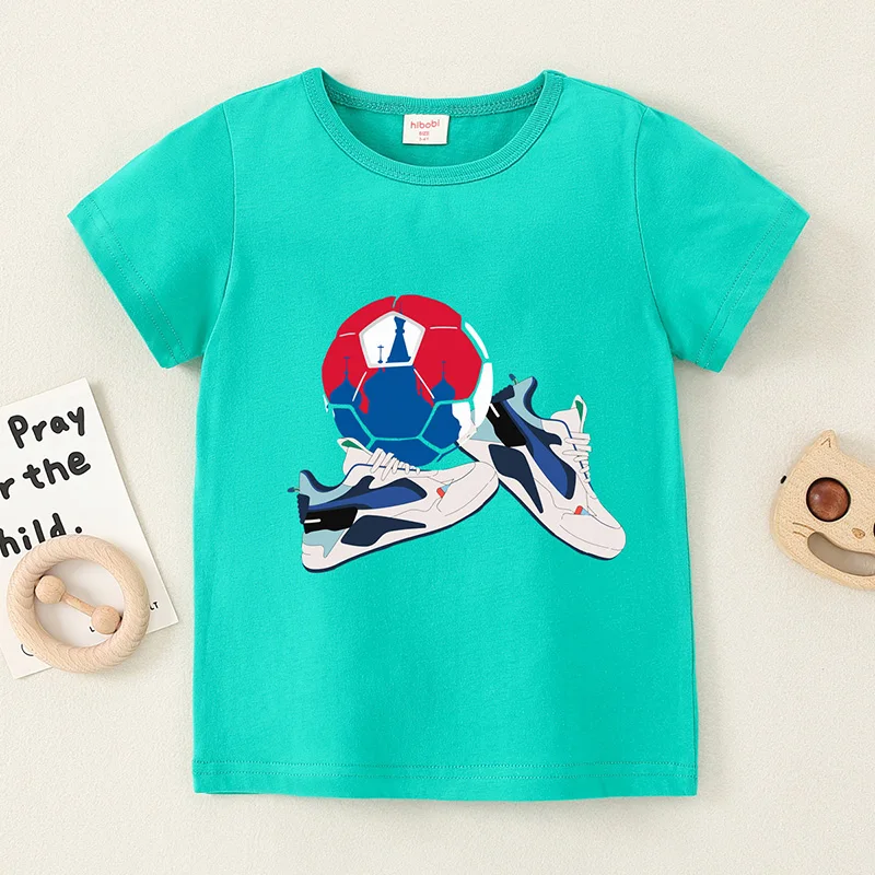

New Cartoon Print Baby Boys T Shirt For Summer Infant Boy Casual T-Shirts Short Sleeves Kids Clothes Toddler Cotton Tops