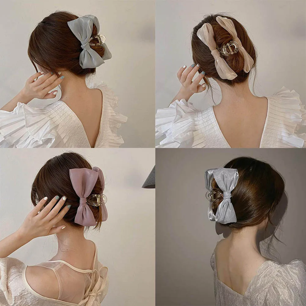 

Women Hair Clip Claws 2022 New Solid Hair Claws Sweet Hairpins Barrette Crab Hair Clips Headwear for Girls Hair Accessories Gift