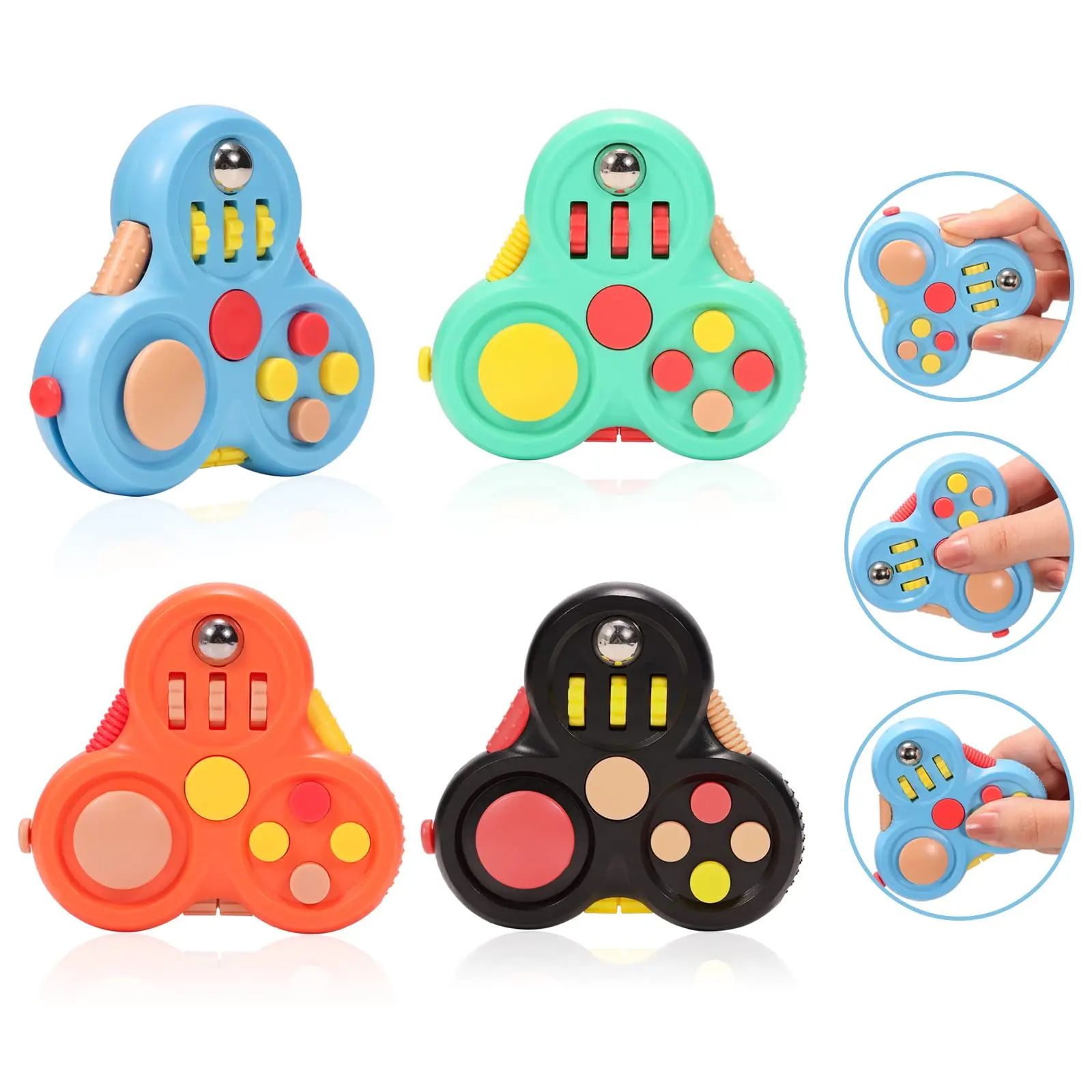 

Decompression Toys Rotating Magic Bean Cube Fidget Toy Triangle Small Beads Educational Toy Children's Puzzle Stress Relief Toy