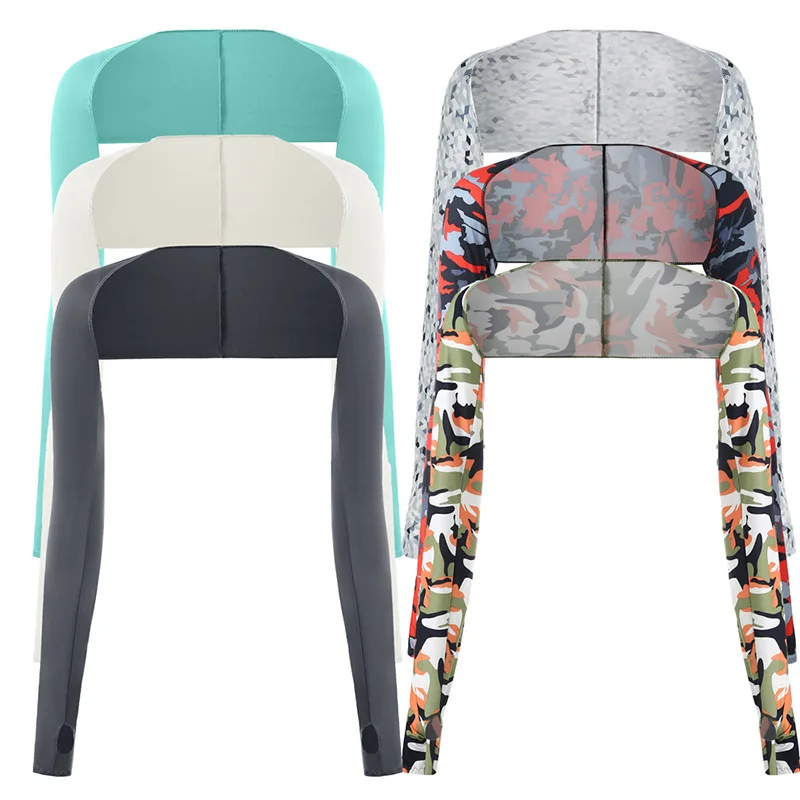 

Ultra-thin Shawl Arm Sleeve Ice Silk Long Gloves Sun Protection Anti UV Cover