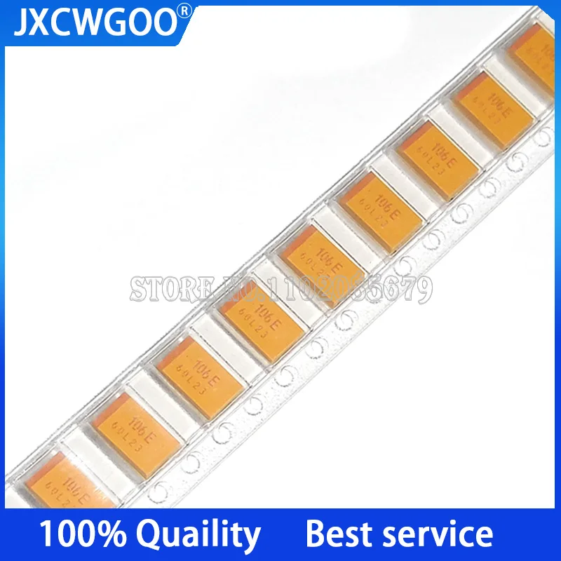 

10PCS TPSD106K025R0500 Chip tantalum capacitor 106E 10uF ±10% 25V New original