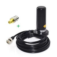 superbat vehiclecar mobile radio 9cm antenna magnetic base mount 5m cable vhfuhf dual band with bnc to sma connector adapter