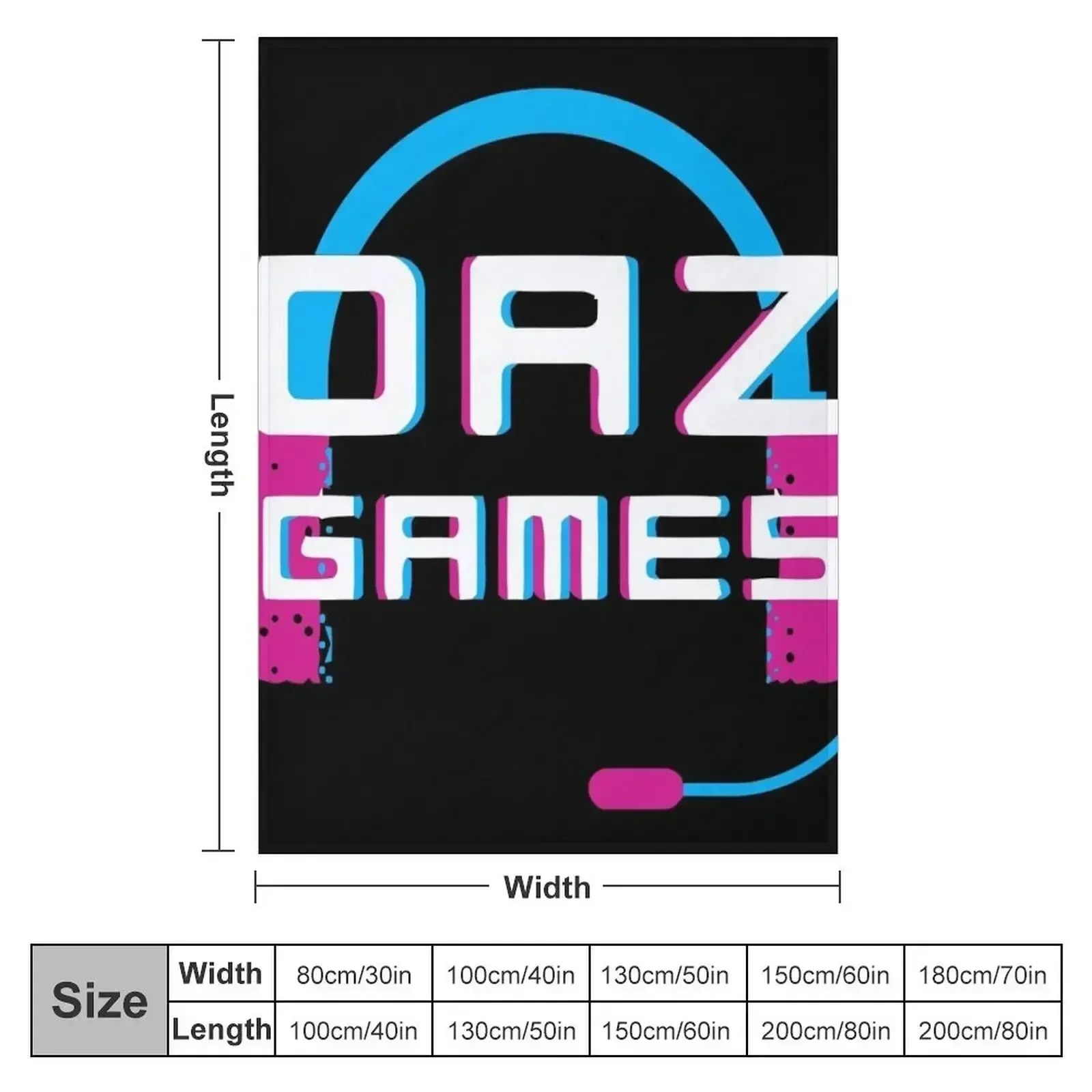 Плед для наушников Daz Games меховые изделия летние постельные принадлежности