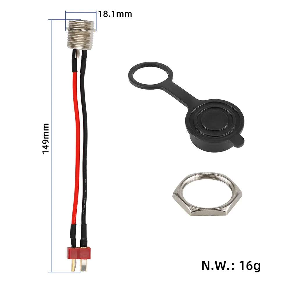 

Electric Scooter Charging Male Socket Connector Plug Female Plug Set 3 Pin E-scooter Charging Interface Accessories