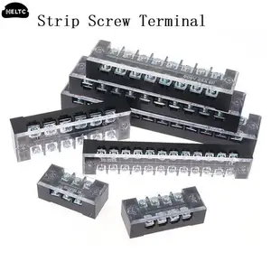 14types Dual Row Strip Screw Terminal Block Fixed Wiring Board Wire Connector TB-1503/TB-1506 15A TB-2503/TB2512 25A