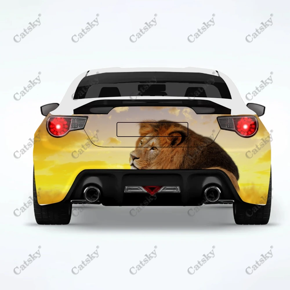 

lion animal Car stickers truck rear tail modification painting suitable for truck pain packaging accessories decals