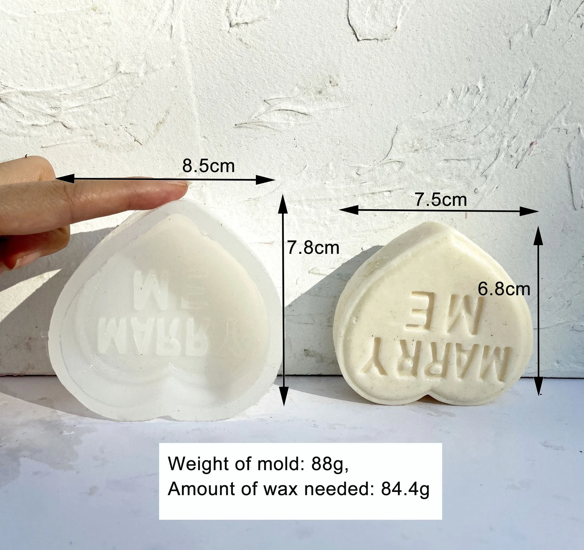 Hot Sale DIY Valentine's Day Series Stereo Love Letter KISS MEBE MINESOUL MATEMARRY ME Candle Soap Scented Silicone Mold (art.: 3920bbd94712e) - 3920bbd94712e