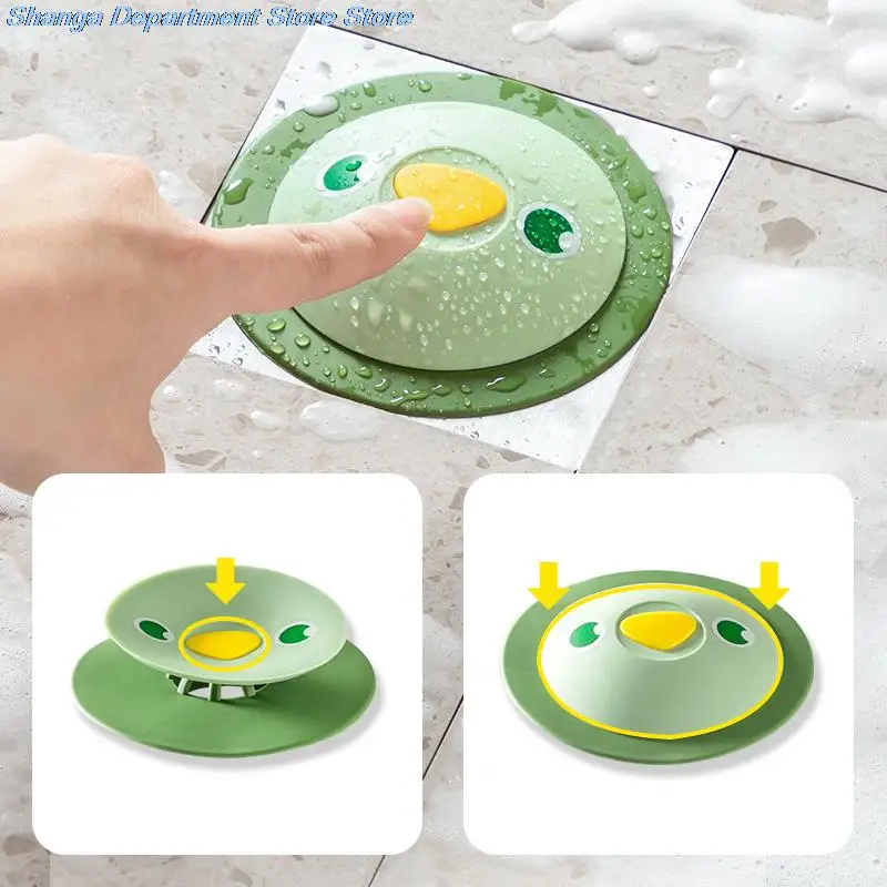 

New Press-on Floor Drain Cover Anti Clogging Filter Silicone Anti-odour Floor Drains for Kitchen Bathroom