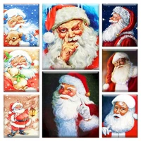 gatyztory paint by number santa claus figure kits unique gift picture by number christmas gift on canvas handpainted home decor
