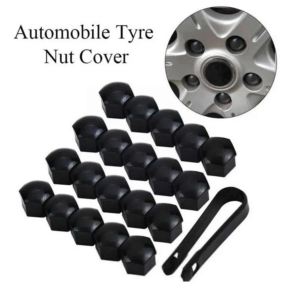 

17mm19mm21mm Universal Automobile Tire Screw Cap Hub Cover Decorative Dust Protection Housing Nut Plastic D1H4