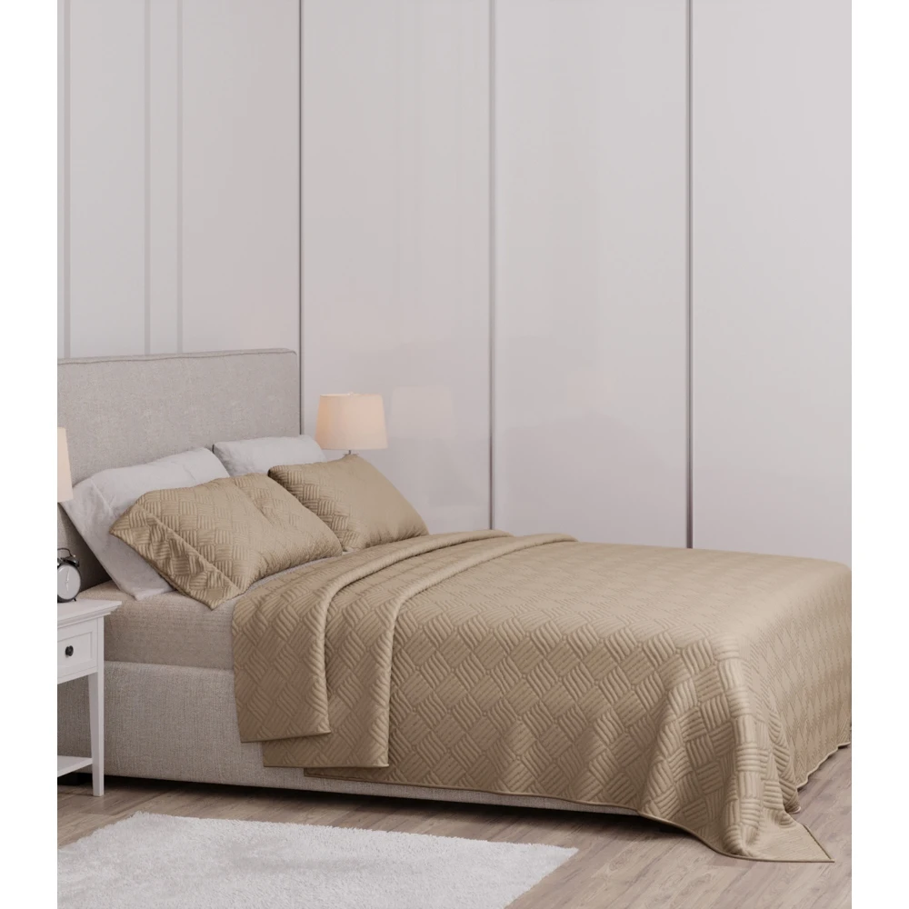 Покрывало ПЕЧЕНЬЕ однотонное 160х220 арт. 93 | Дом и сад