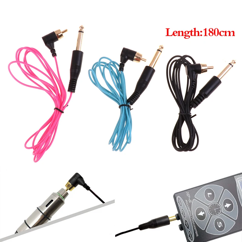 

1Pc Tattoo Machine Clip Cord RCA Interface Tattoo Power Supply Hook Line Plug