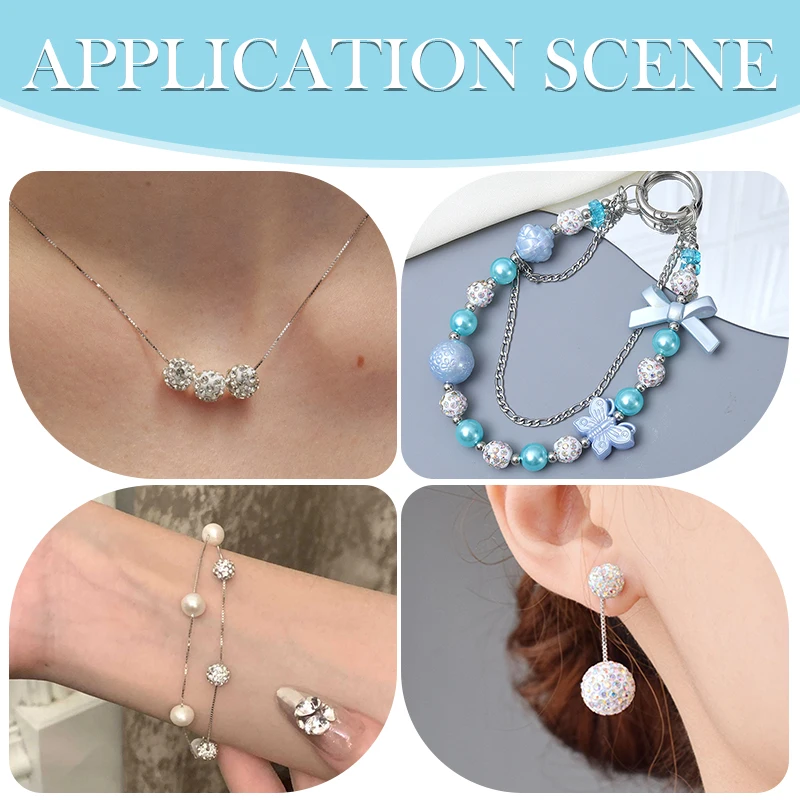 24 Цвета Бусины Со Стразами 8/10 Мм Круглые Хрустальные Блестящие Для