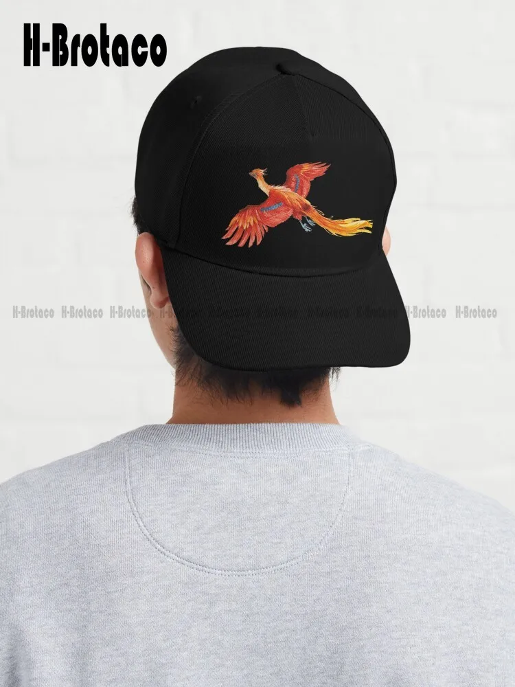 

Dumbledore Phoenix Dad Hat Kids Girls Hunting Camping Hiking Fishing Caps Denim Color Hip Hop Trucker Hats Custom Gift Cartoon