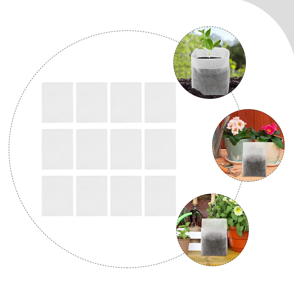 

Nursery Fabricgrowgrowing Potspouchgarden Non Woven Pouches Planting Biodegradable Flower Sapling Nursing Containers
