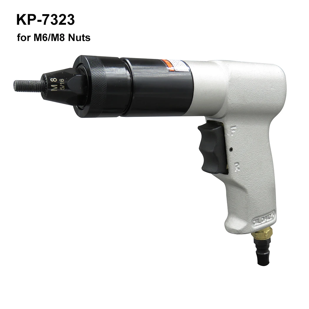 

M8 M10 Pneumatic Rivet Nut Gun Industrial Supplies Self Locking Head Type Pneumatic Tools Air Riveter KP-7323
