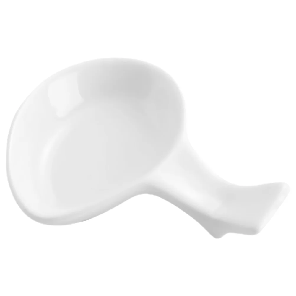 

Cutlery Holder Small Dishes Spoon Rest Multi-function Multifunction Convenient White Sauce
