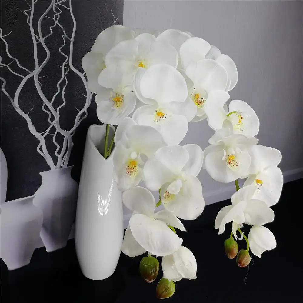 

Artificial Butterfly Real Touch Orchid Flowers Simualtion Plants Wedding Home Office Table Decor