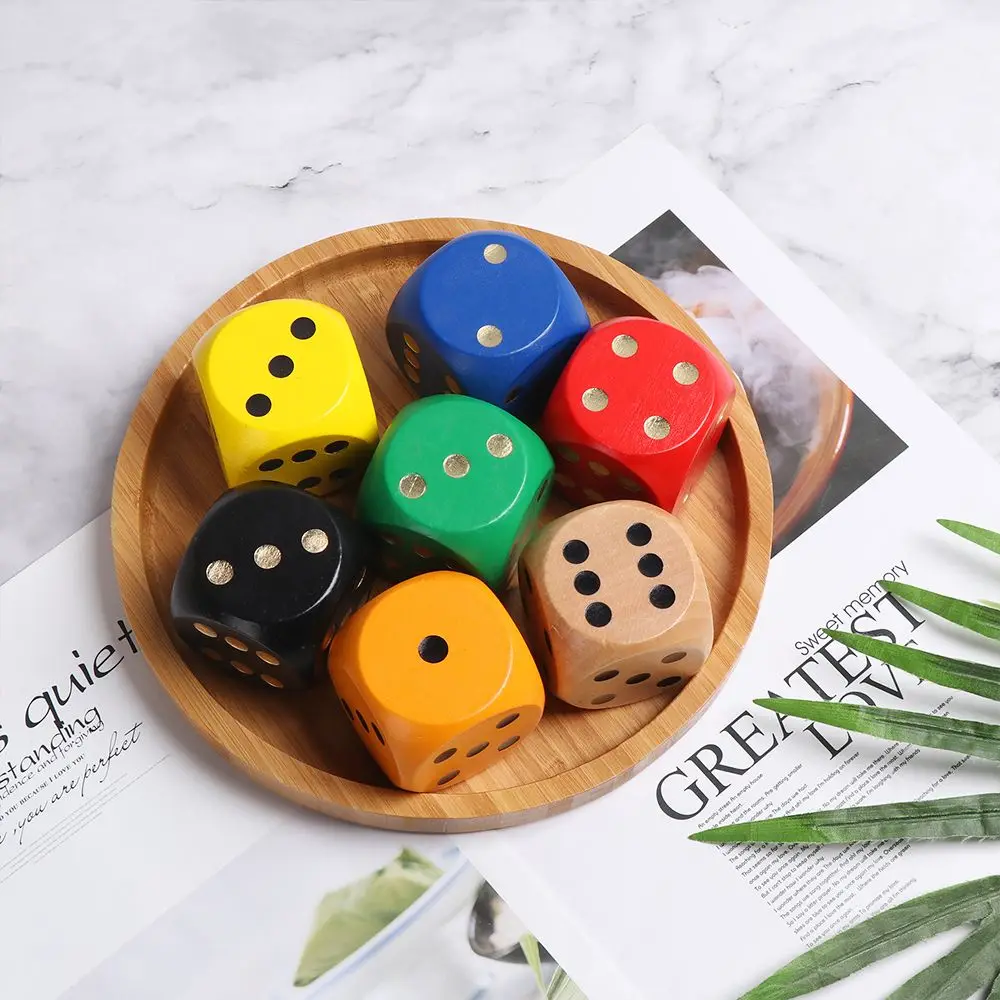 

1 шт., 6-сторонняя деревянная игра, 5 см