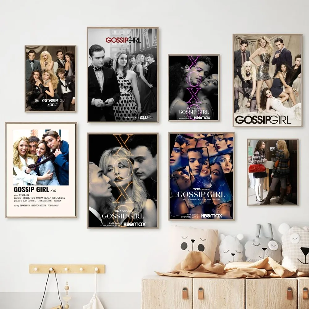 ТВ G-Сплетница постер крафт-клуб барная бумага искусство живопись спальня