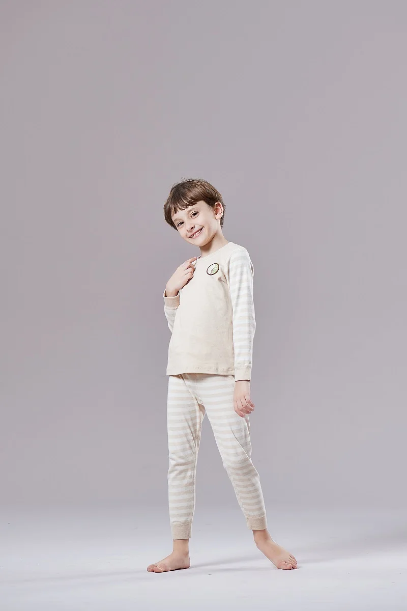 Детская весенне-осенняя Пижама От 3 до 16 лет для мальчиков и девочек, домашняя одежда, натуральный окрашенный хлопок, тонкая Пижама, пижамные комплекты Детская весенне-осенняя Пижама От 3 до 16 лет для мальчиков и девочек, домашняя одежда, натуральный окрашенный хлопок, тонкая Пижама, пижамные комплекты