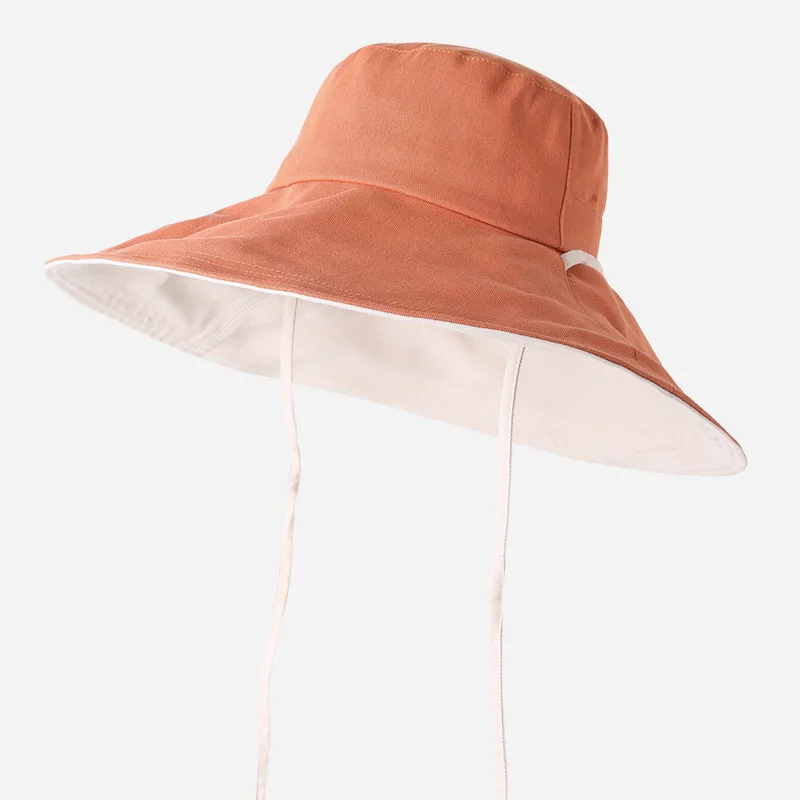 

13cm Brim Sun Visor Hats Fashion Girly Outdoor Beach Fisherman Cap Women Outdoor Causal Bob Panama Hat Teen Summer Bucket Hat