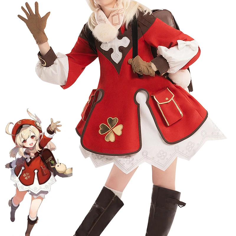 

IN STOCK Genshin Impact Cosplay Genshin Impact Klee Cosplay Costume Backpack Carnival Halloween Costumes for Women/Men