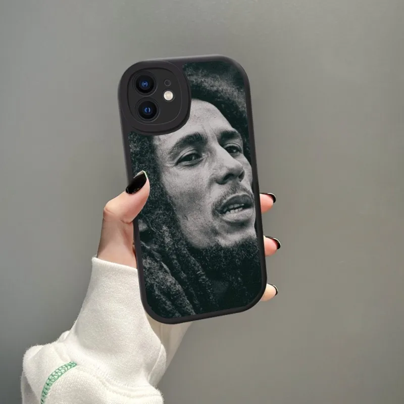 Чехол для телефона Боб Марли из овечьей кожи Iphone 14 Pro Max 11 13 12 Mini X Xr Xs 8 6 7 Puls Se