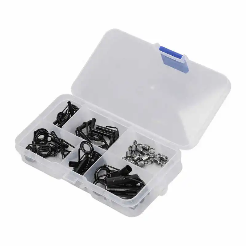 

Fishing Rod Tip Ring Set 5 Apertures Reduce Damage Fishing Rod Tip Repair Kit for Replacement