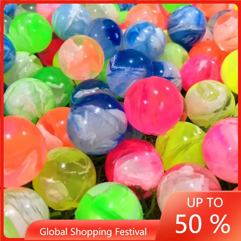

20Pcs/lot Rubber 19mm Cloud Bouncy Balls Funny Toy Jumping Balls Mini Neon Swirl Bouncing Balls for Kids Sports Games Toy Balls