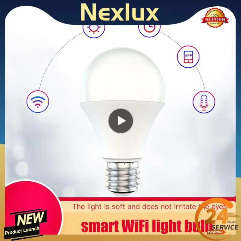 

1~10PCS Wifi Bulb Timing Control E27 E26 B22 Smart Light Bulb Dimmable Led Light Bulb Work With Alexa Google Home 9w
