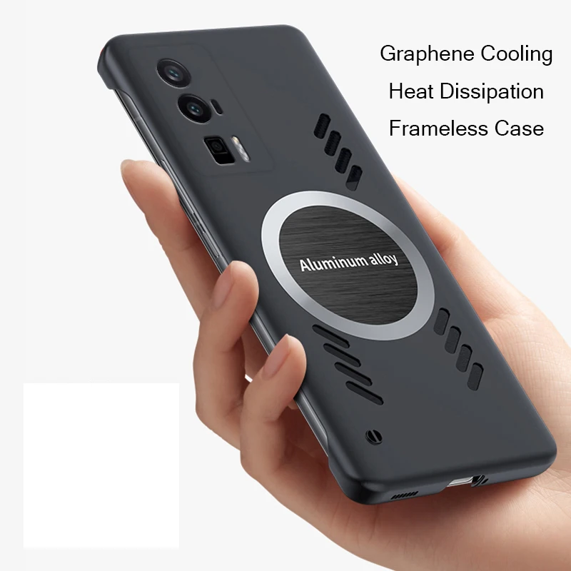 

Cooling Heat Dissipation Case for Redmi K60 K60E K50 Ultra K40S K40 Gaming K30 Pro Case Frameless Graphene Heat Dissipation Capa