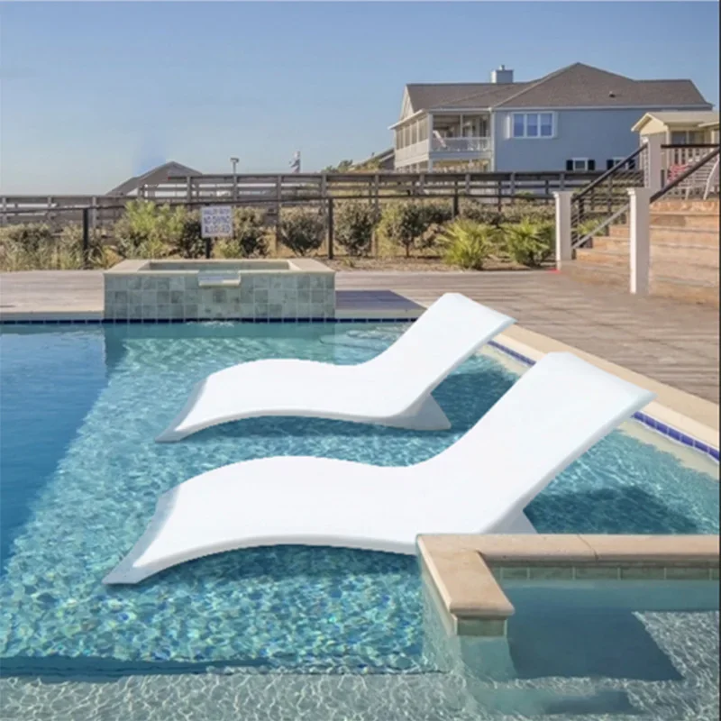 Простой современный шезлонг для бассейна на открытом воздухе стул из